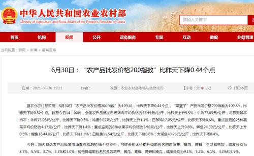 農業農村部 全國農產品批發市場豬肉平均價格比昨天上升5.5